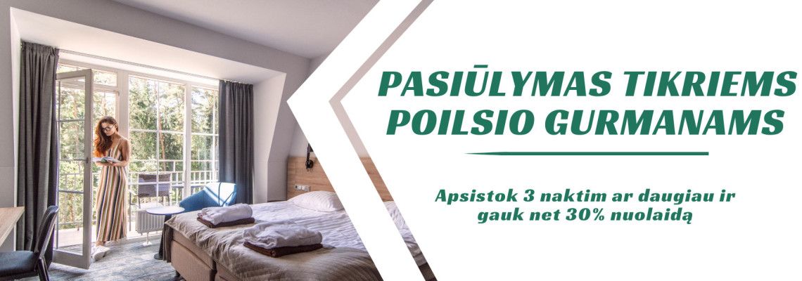 Pasiūlymas poilsio gurmanams